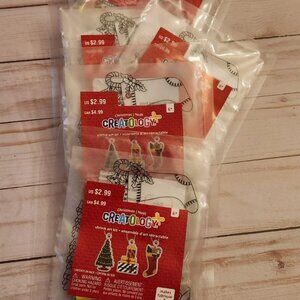 Creatology Christmas Shrink Art Kit Lot Of 6 holiday tree stocking stuffers